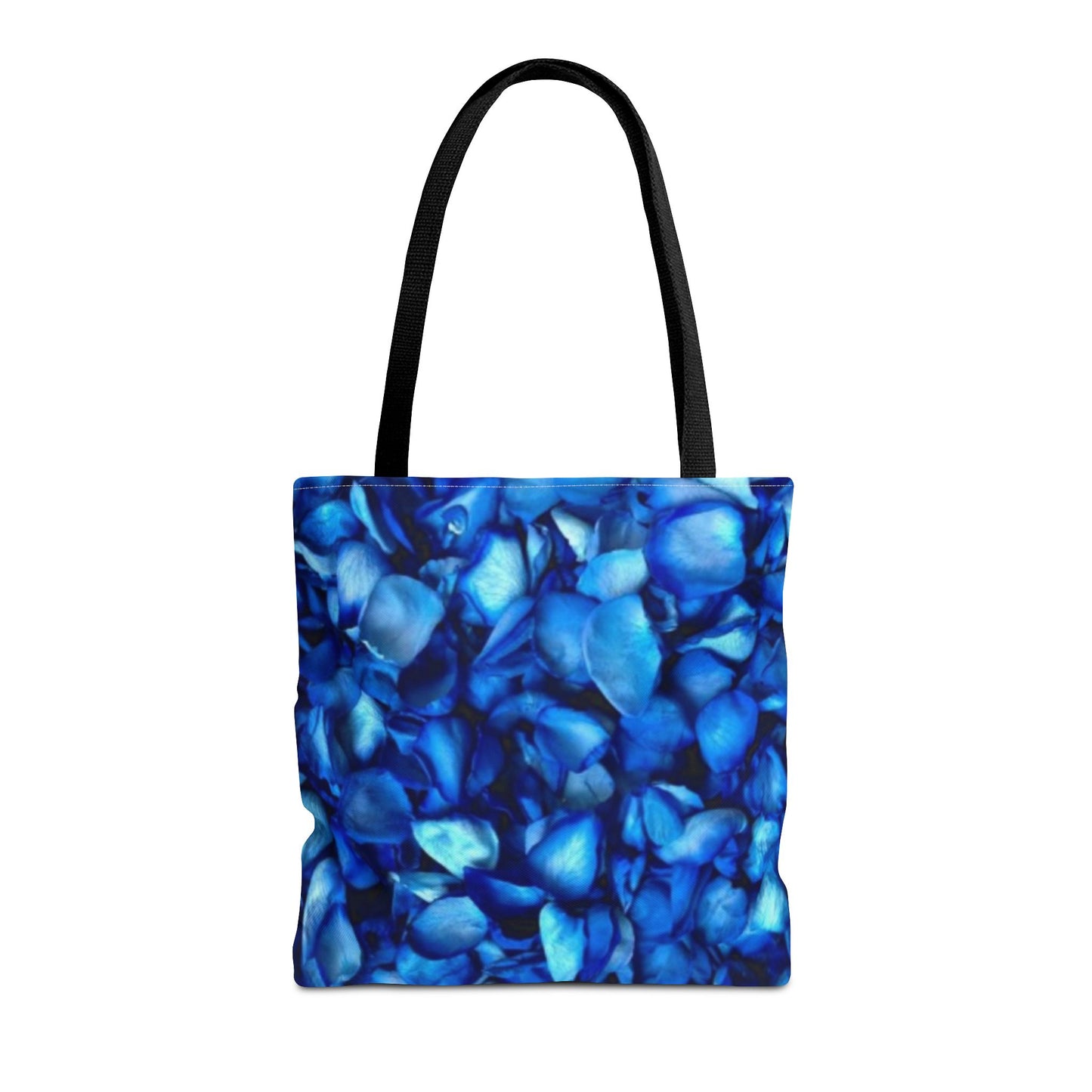 Blue Petals Square Tote Bag