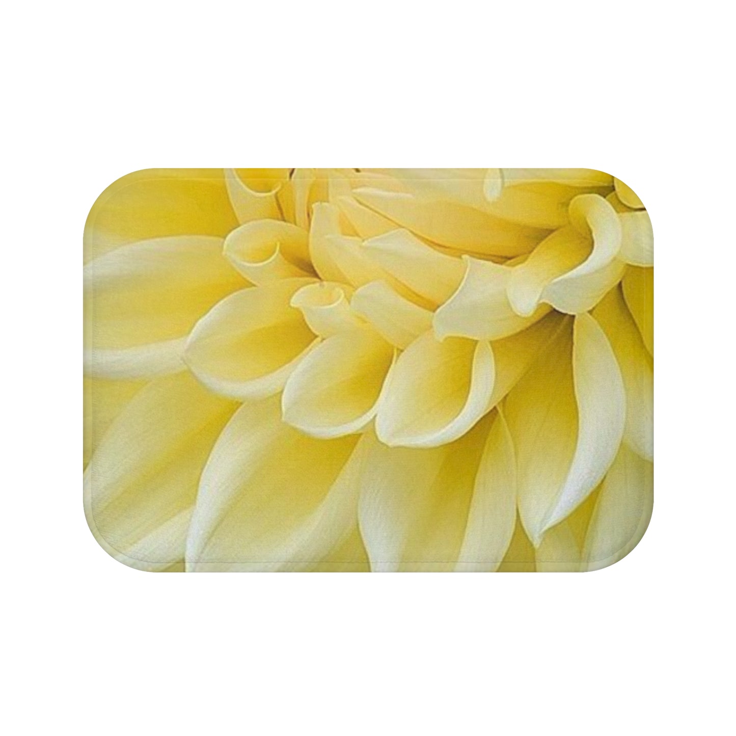 Yellow Dahlia Bath Mat