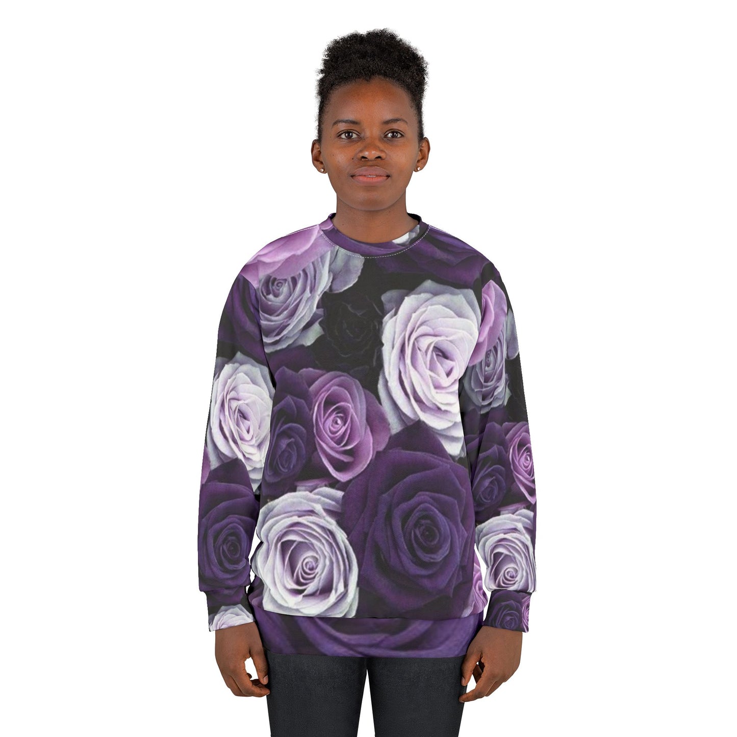 Purple Roses Sweatshirt