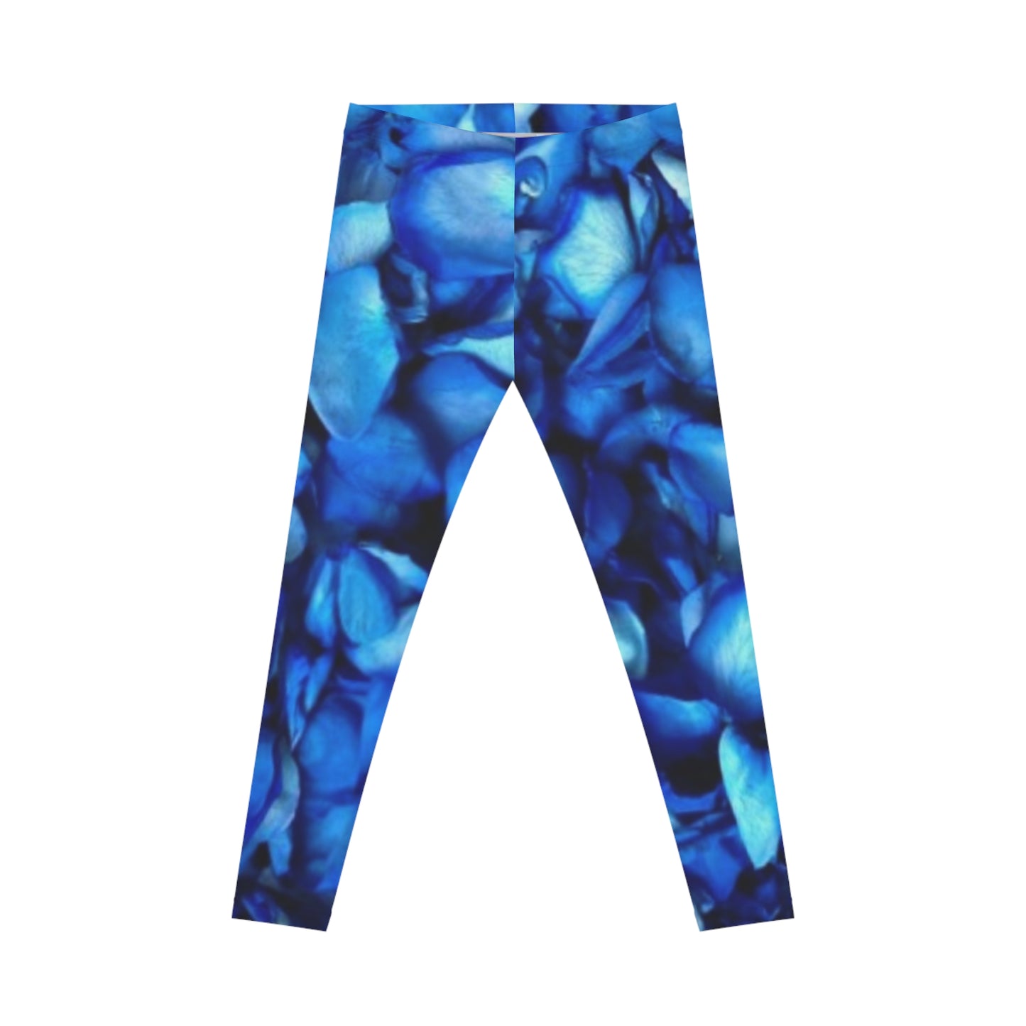 Blue Petals Casual Leggings