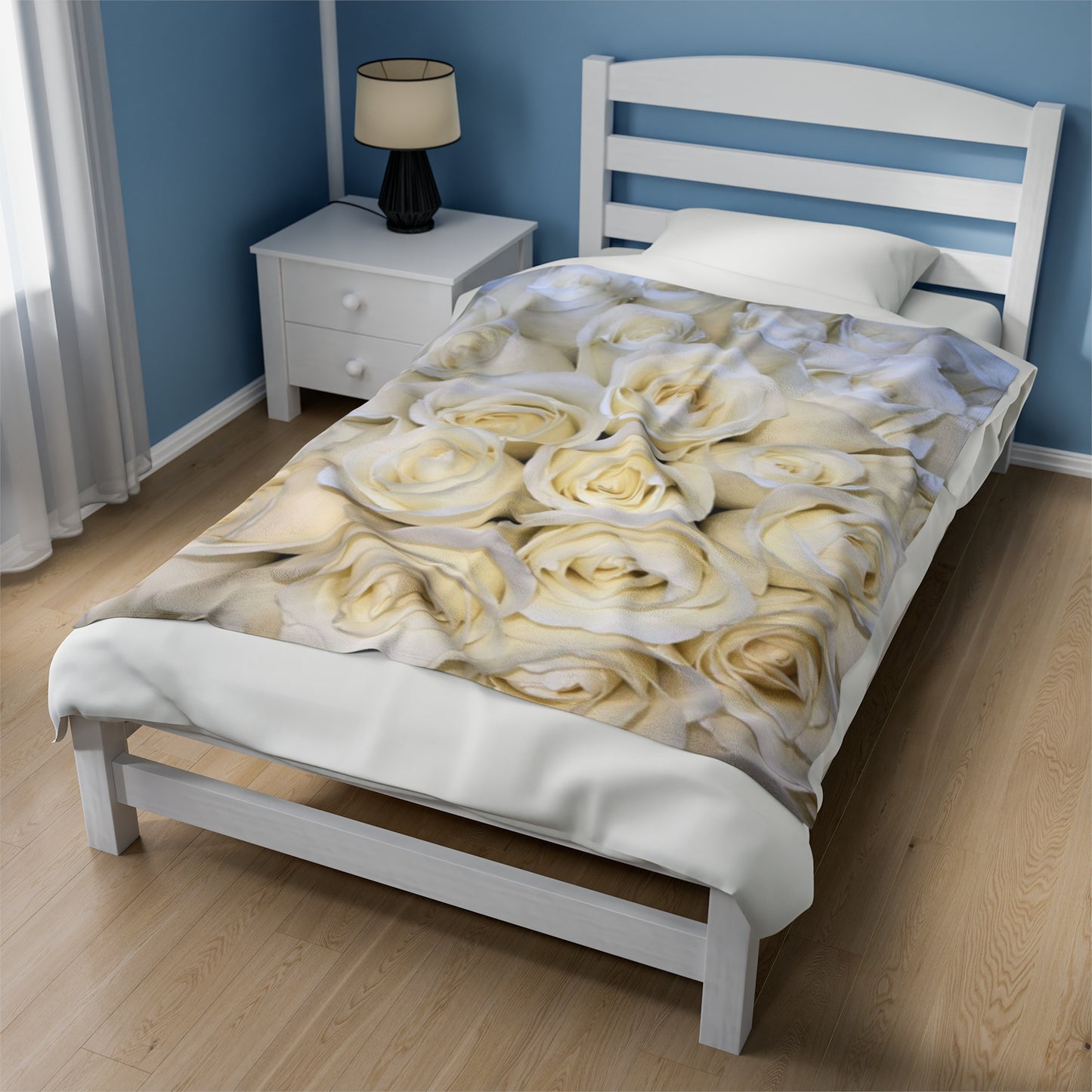 White Roses Blanket