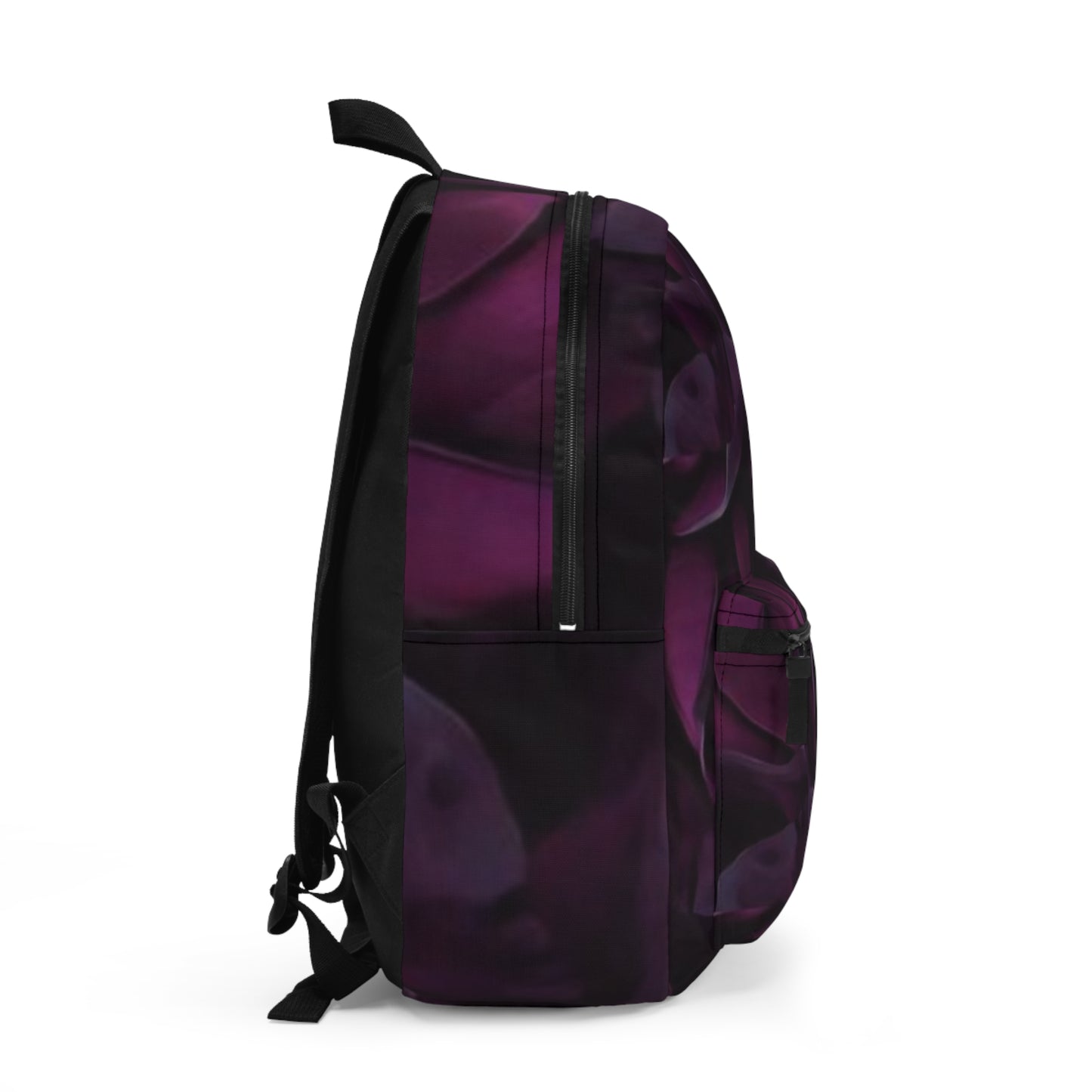 Dark Purple Floral Backpack