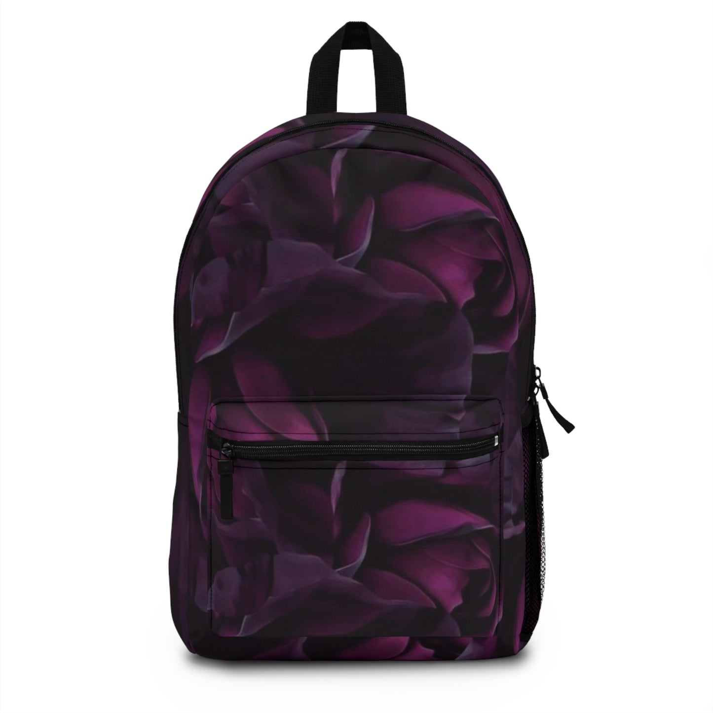 Dark Purple Floral Backpack