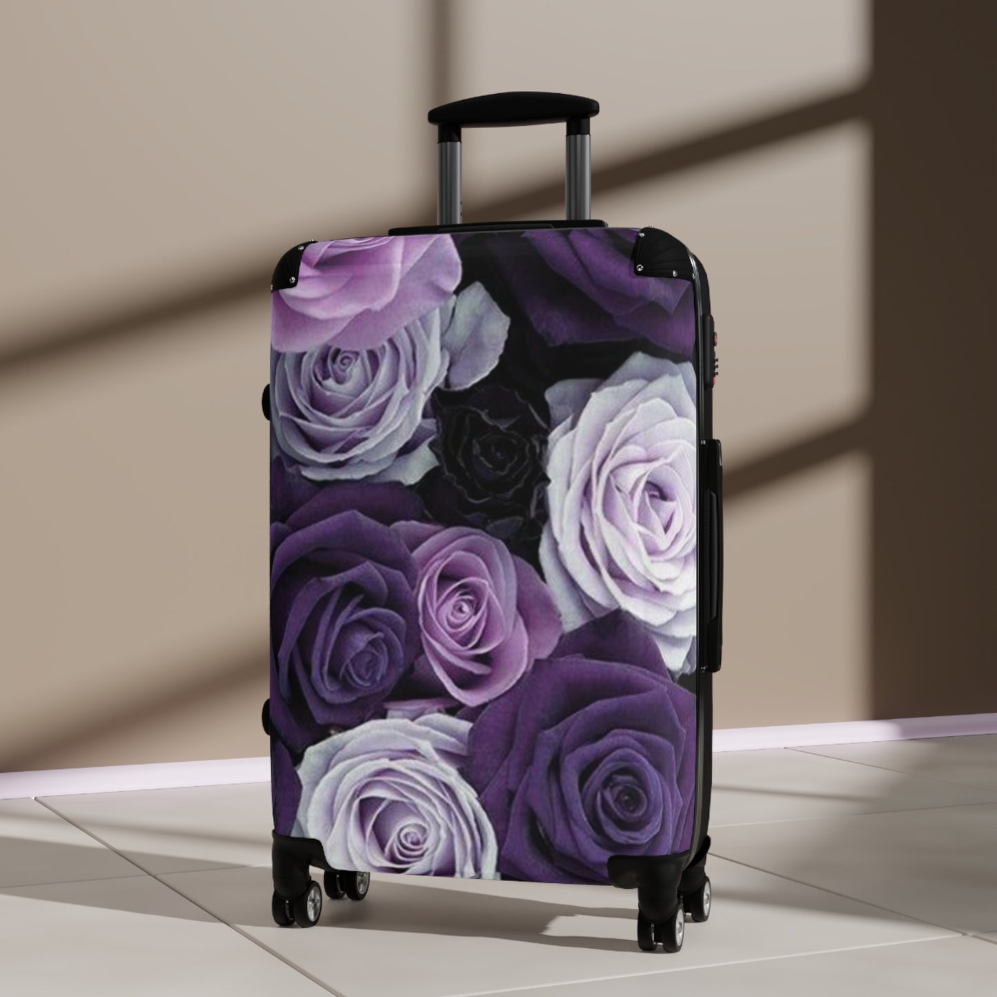 Purple Roses Suitcase