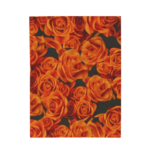 Orange Roses Blanket