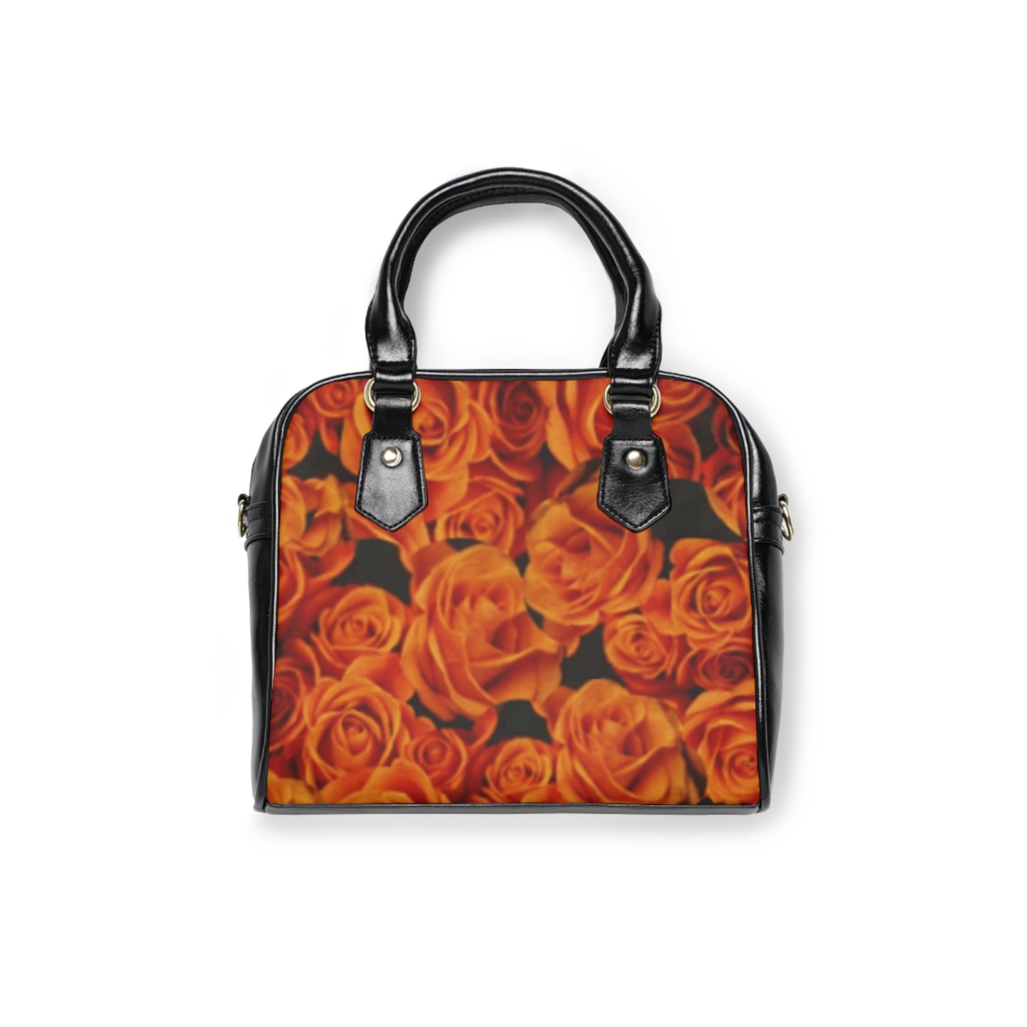 Orange Roses Shoulder Handbag