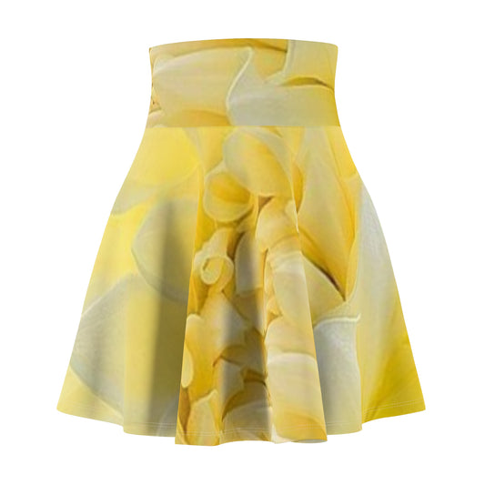 Yellow Dahlia Skater Skirt