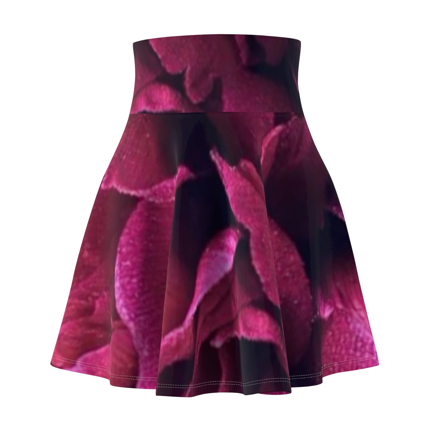 Magenta Floral Skater Skirt