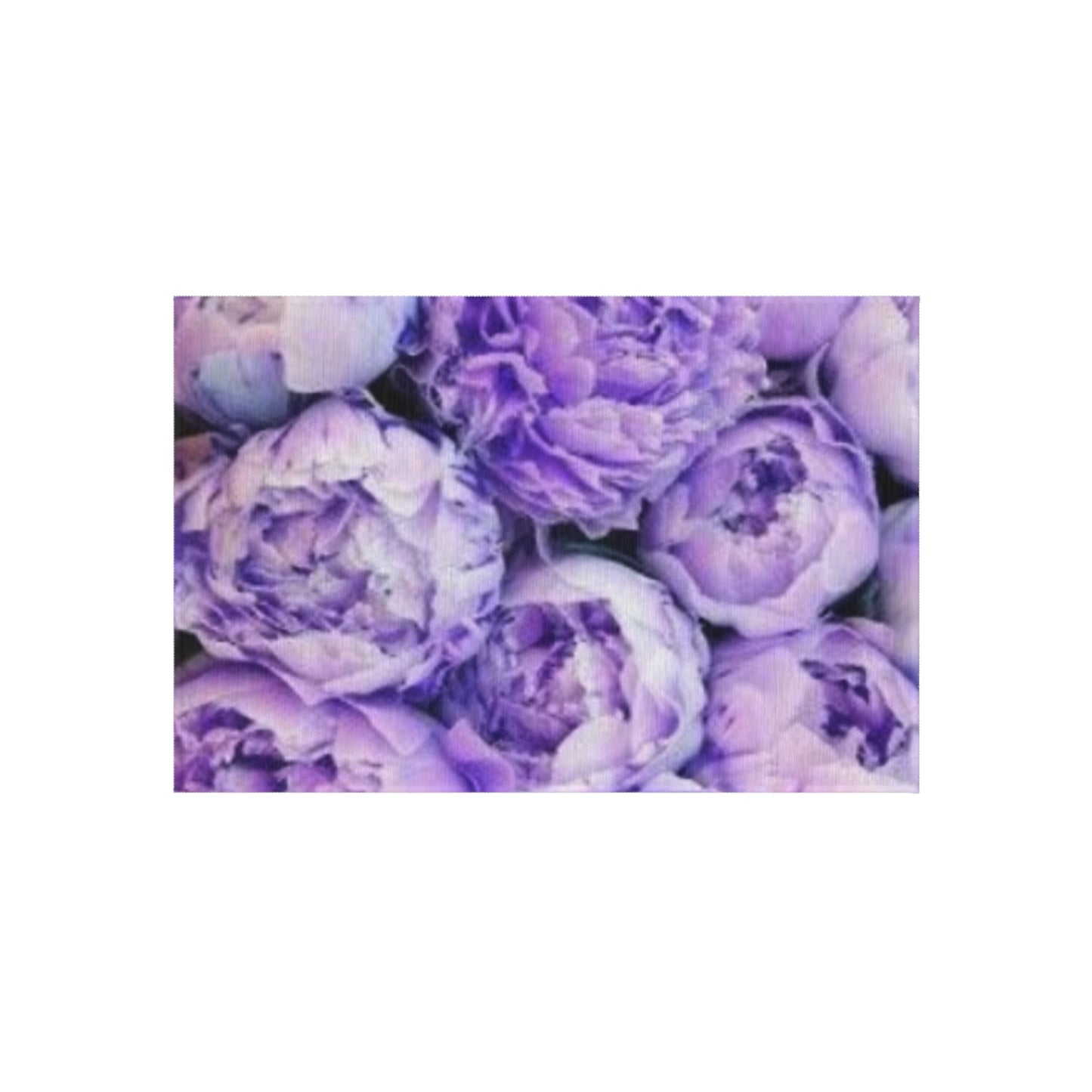 Purple Peony Outdoor Rug