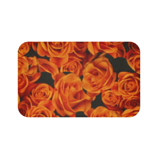 Orange Roses Bath Mat