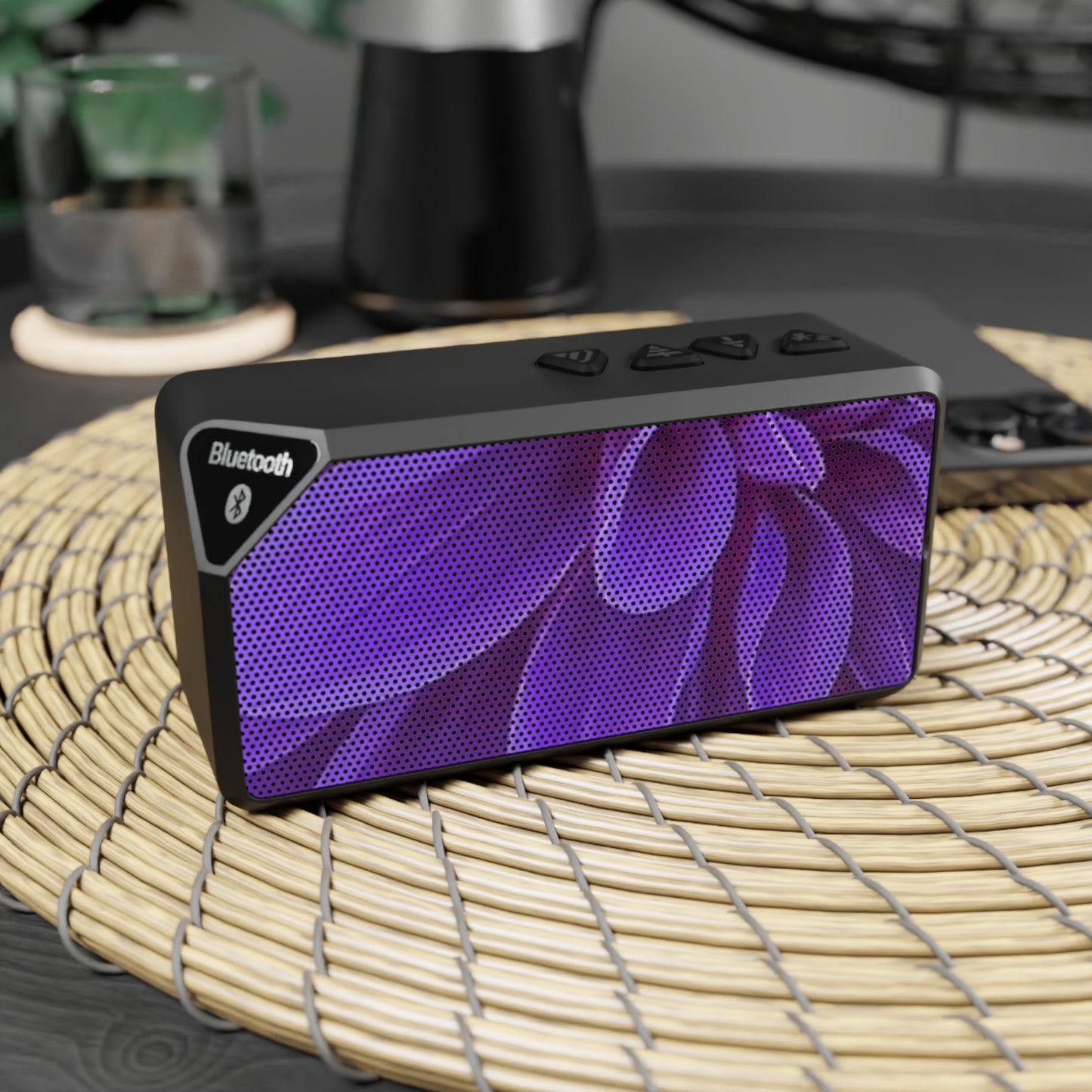 Purple Dahlia Bluetooth Speaker