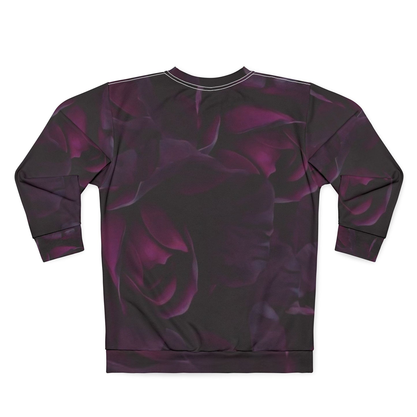 Dark Purple Floral Sweatshirt