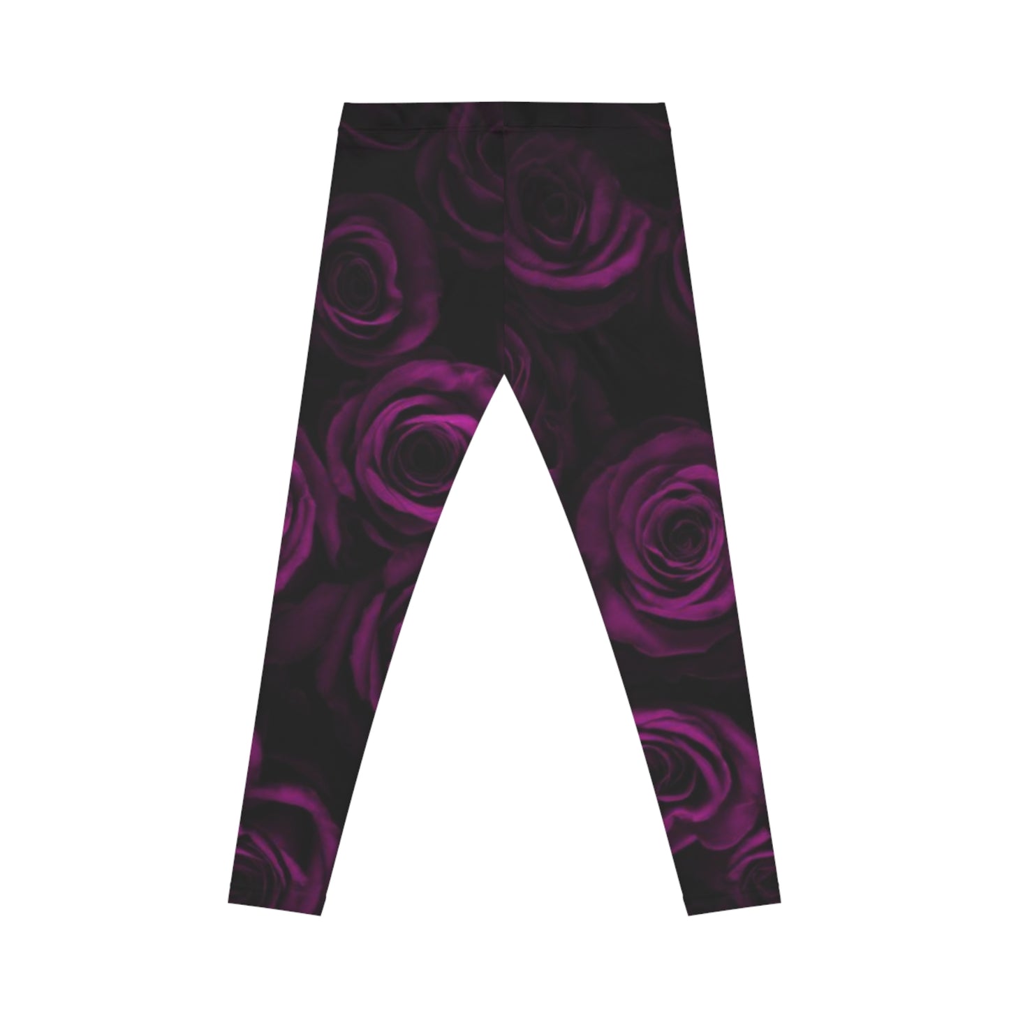 Dark Purple Roses Casual Leggings