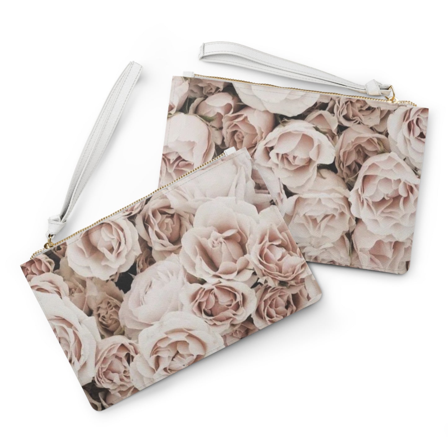 Light Pink Roses Clutch Bag