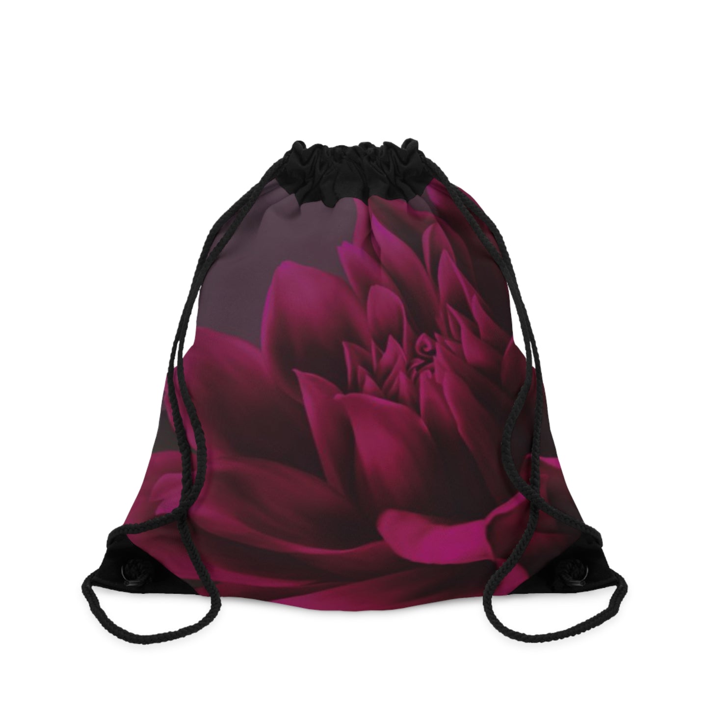 Magenta Dahlia Drawstring Bag