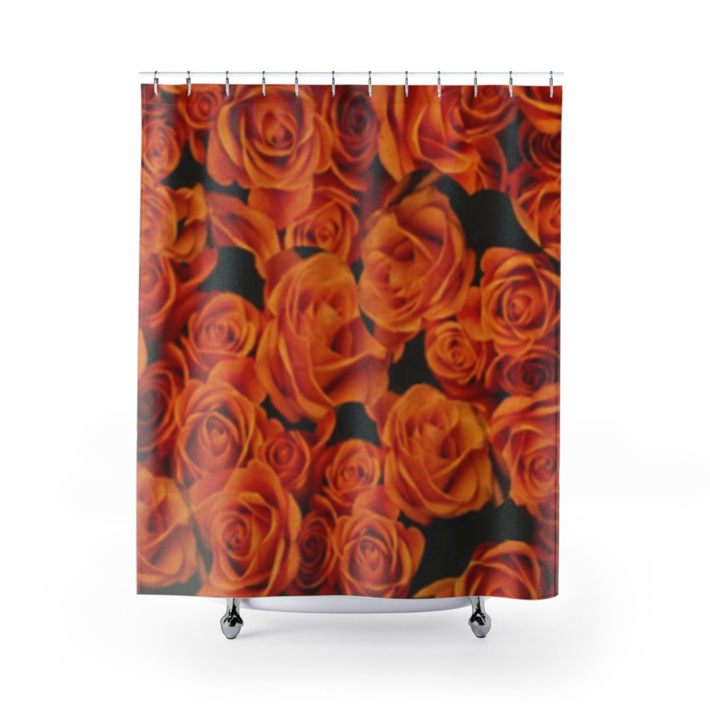 Orange Roses Shower Curtain