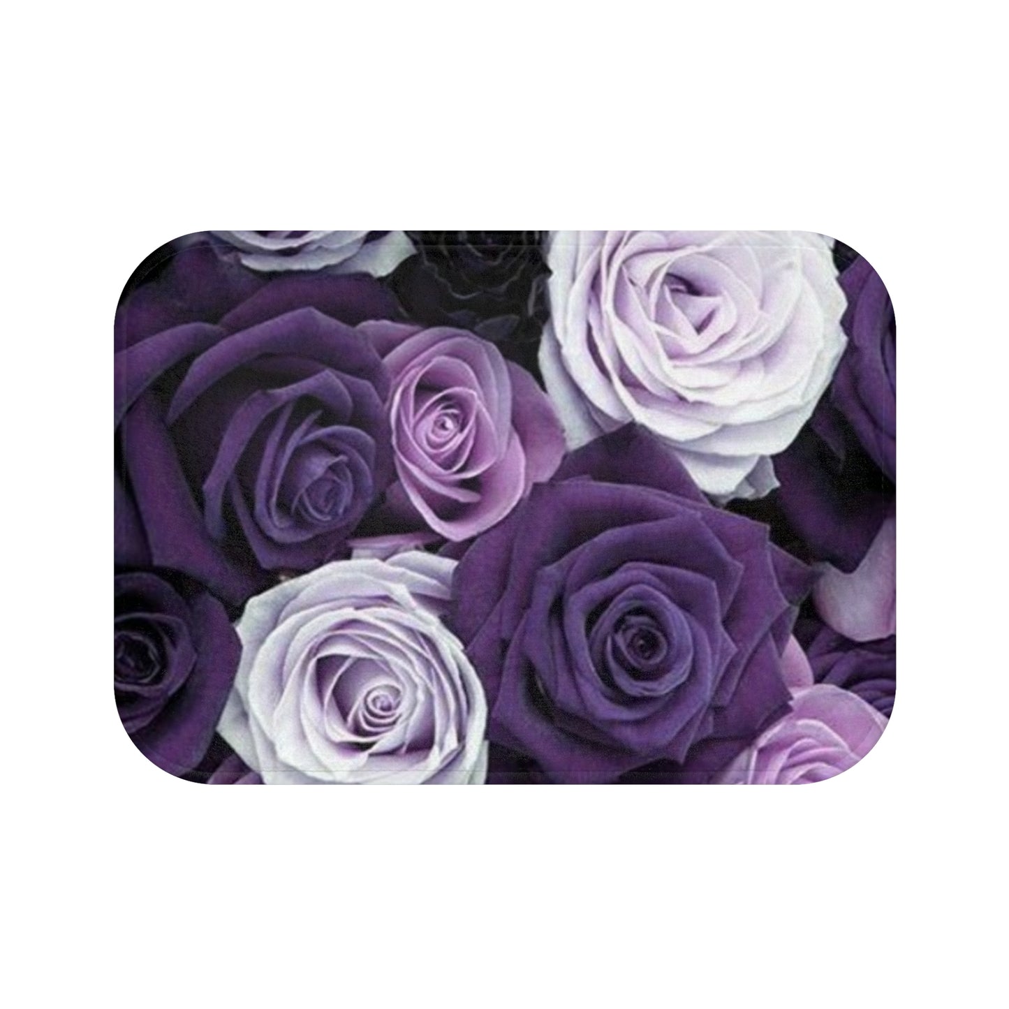 Purple Roses Bath Mat