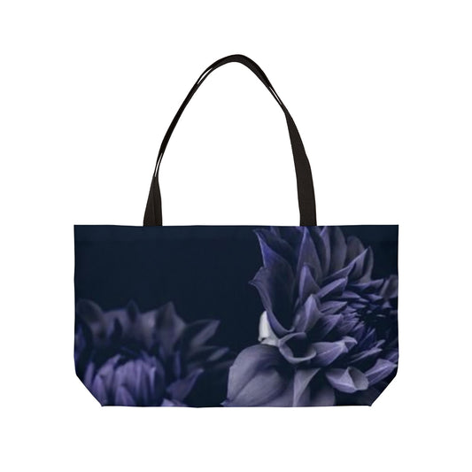 Blue Dahlia Rectangle Tote Bag