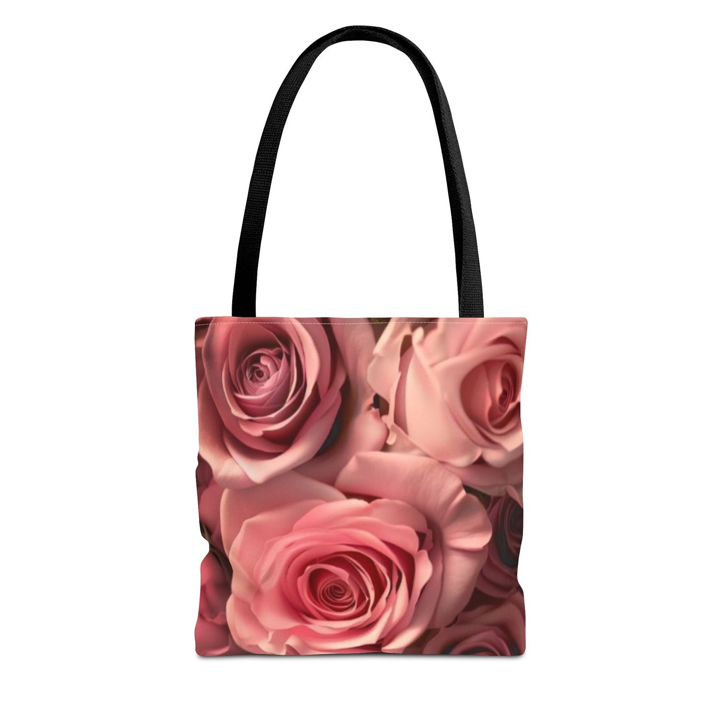 Pink Roses Square Tote Bag