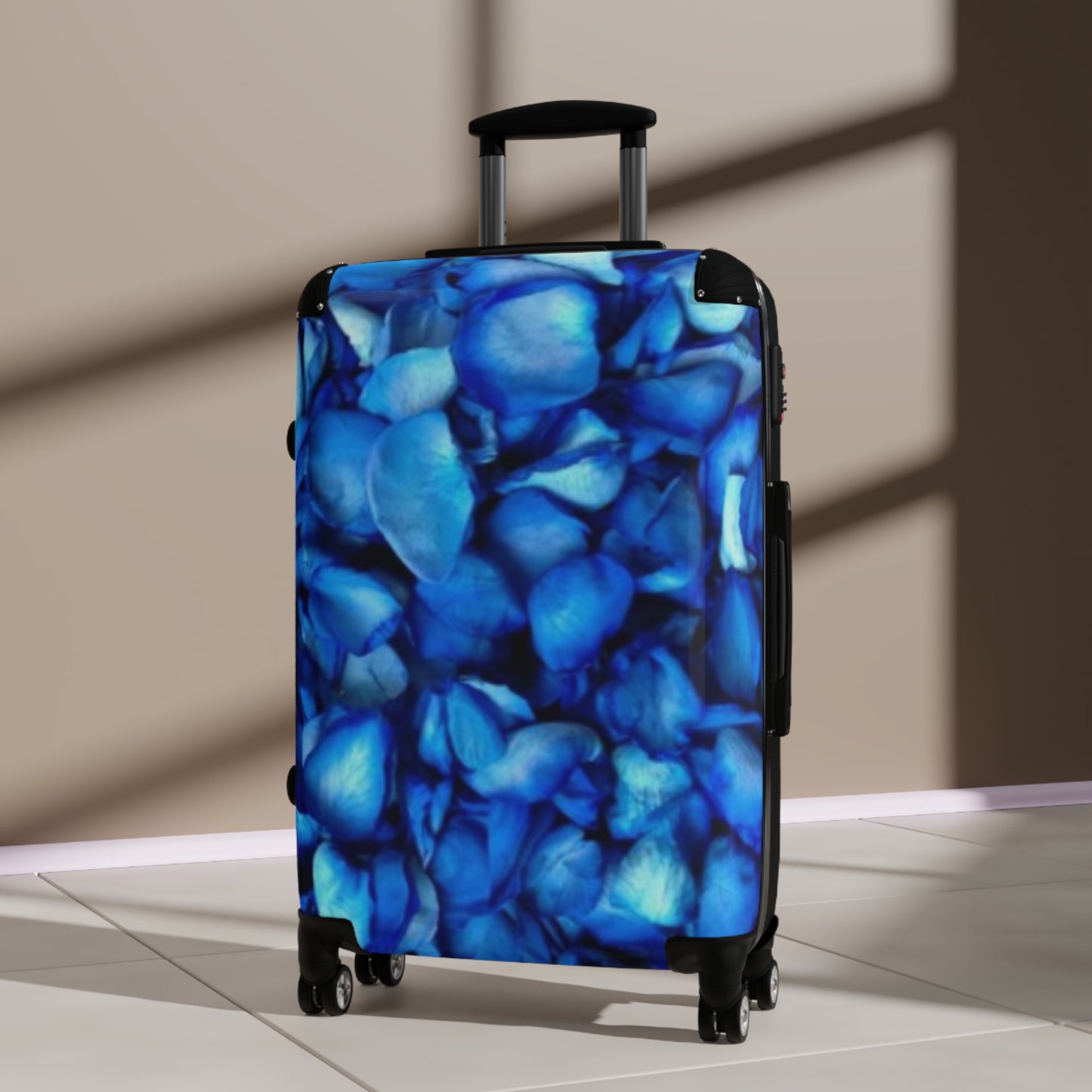 Blue Petals Suitcase