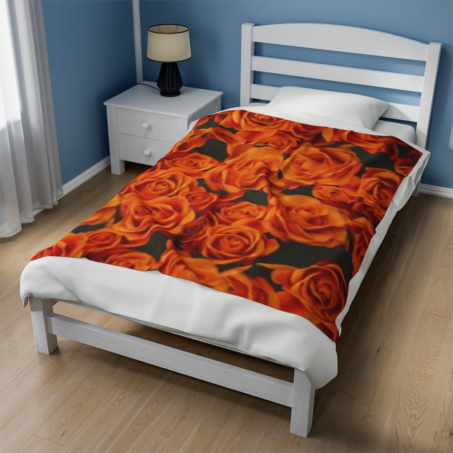 Orange Roses Blanket