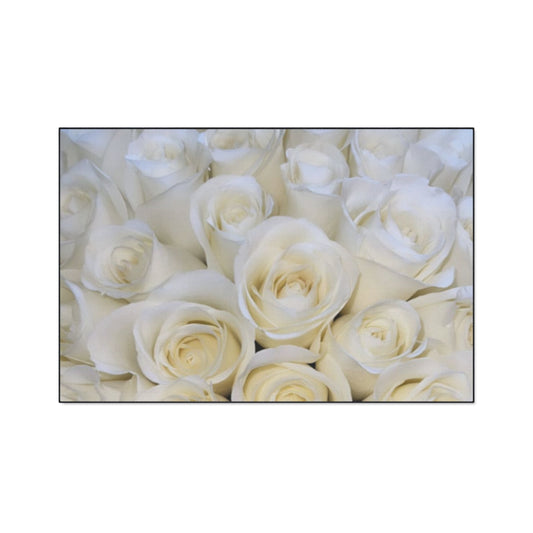 White Roses Heavy Duty Floor Mat