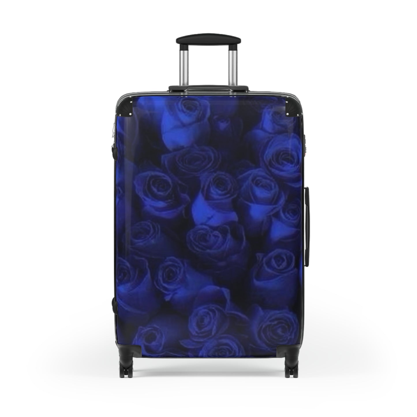 Dark Blue Roses Suitcase