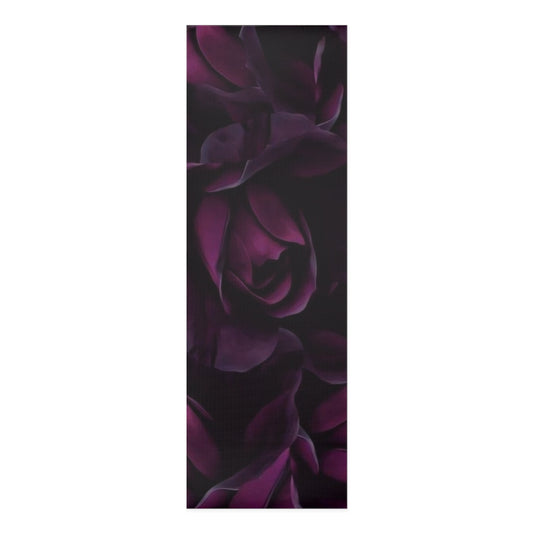 Dark Purple Floral Exercise Mat