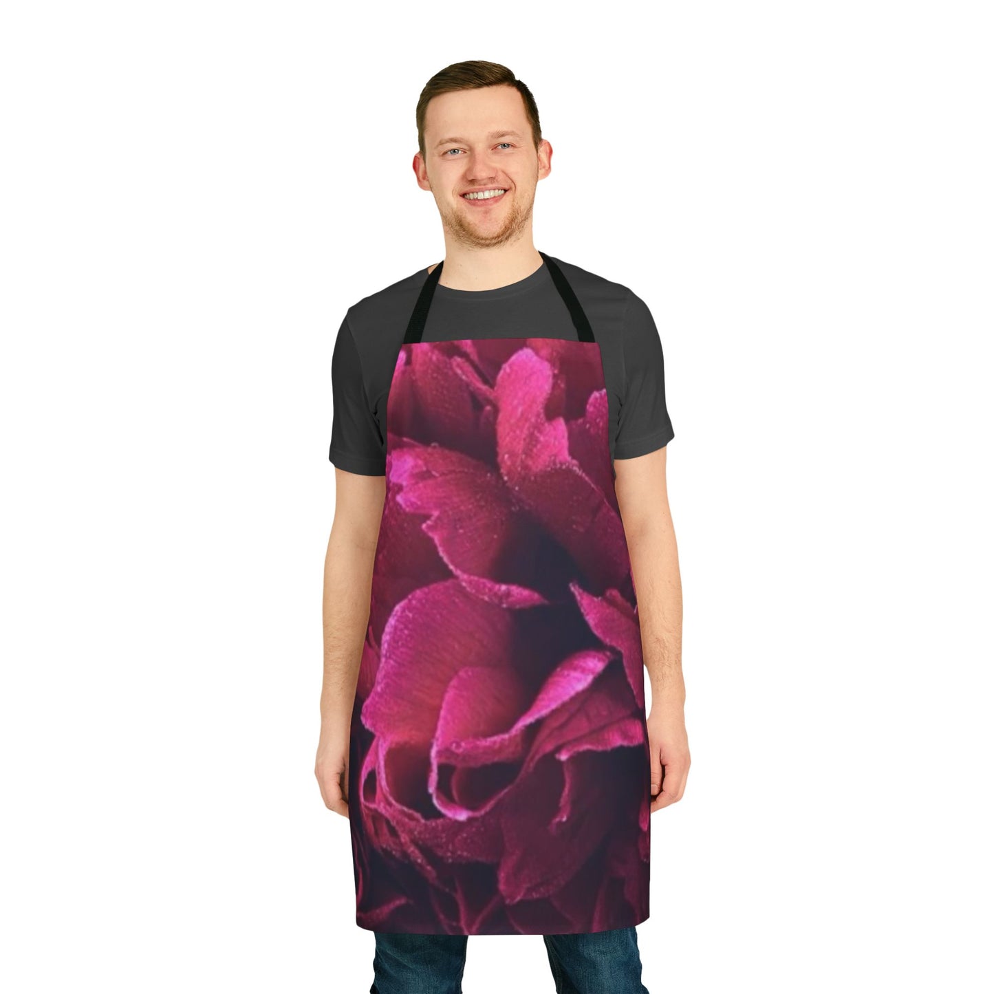 Magenta Floral Apron