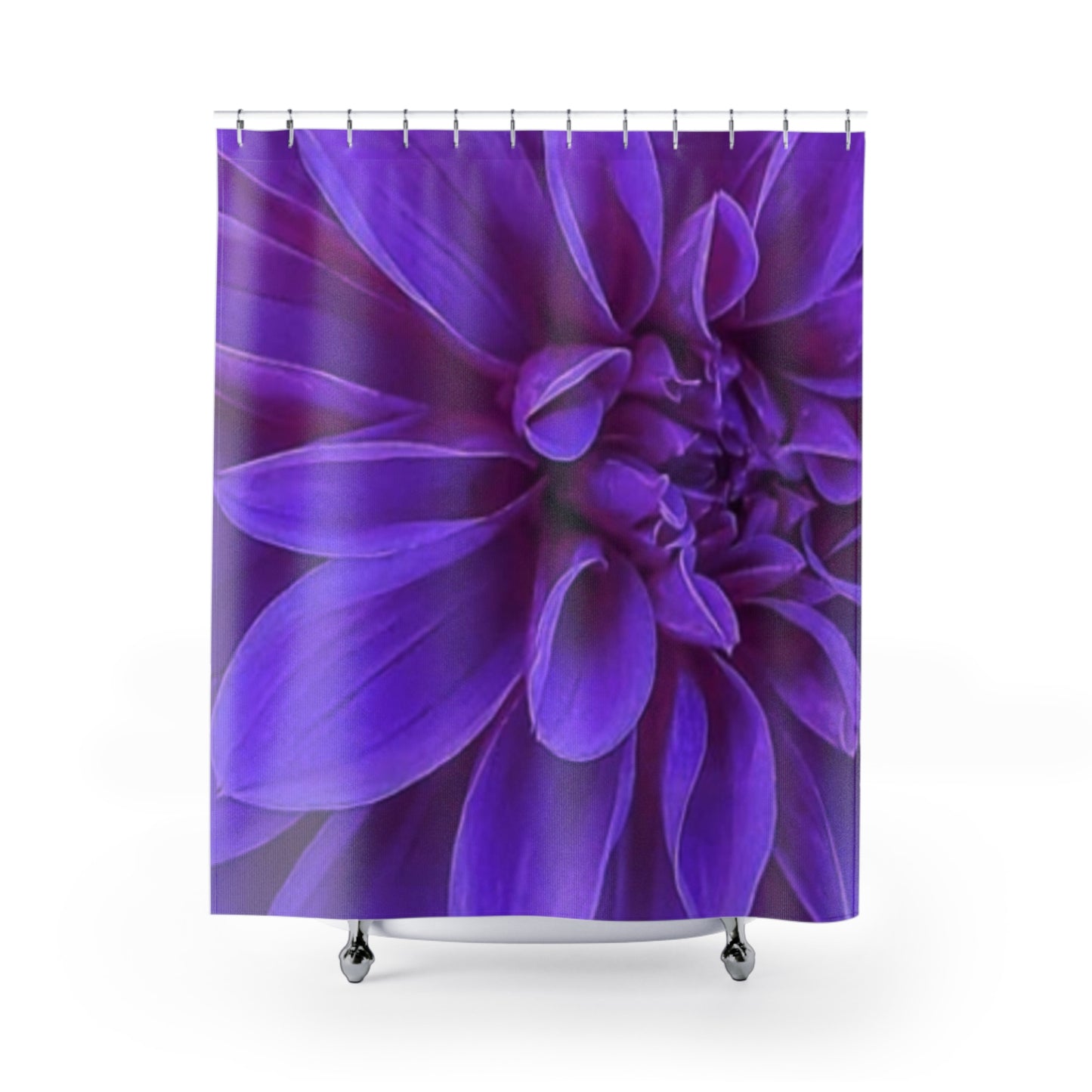 Purple Dahlia Shower Curtain