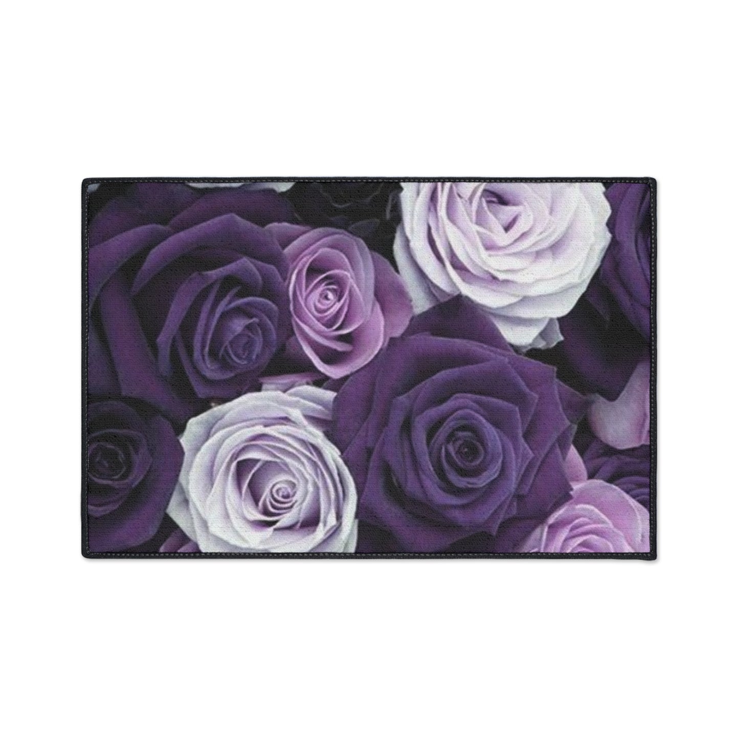 Purple Roses Heavy Duty Floor Mat