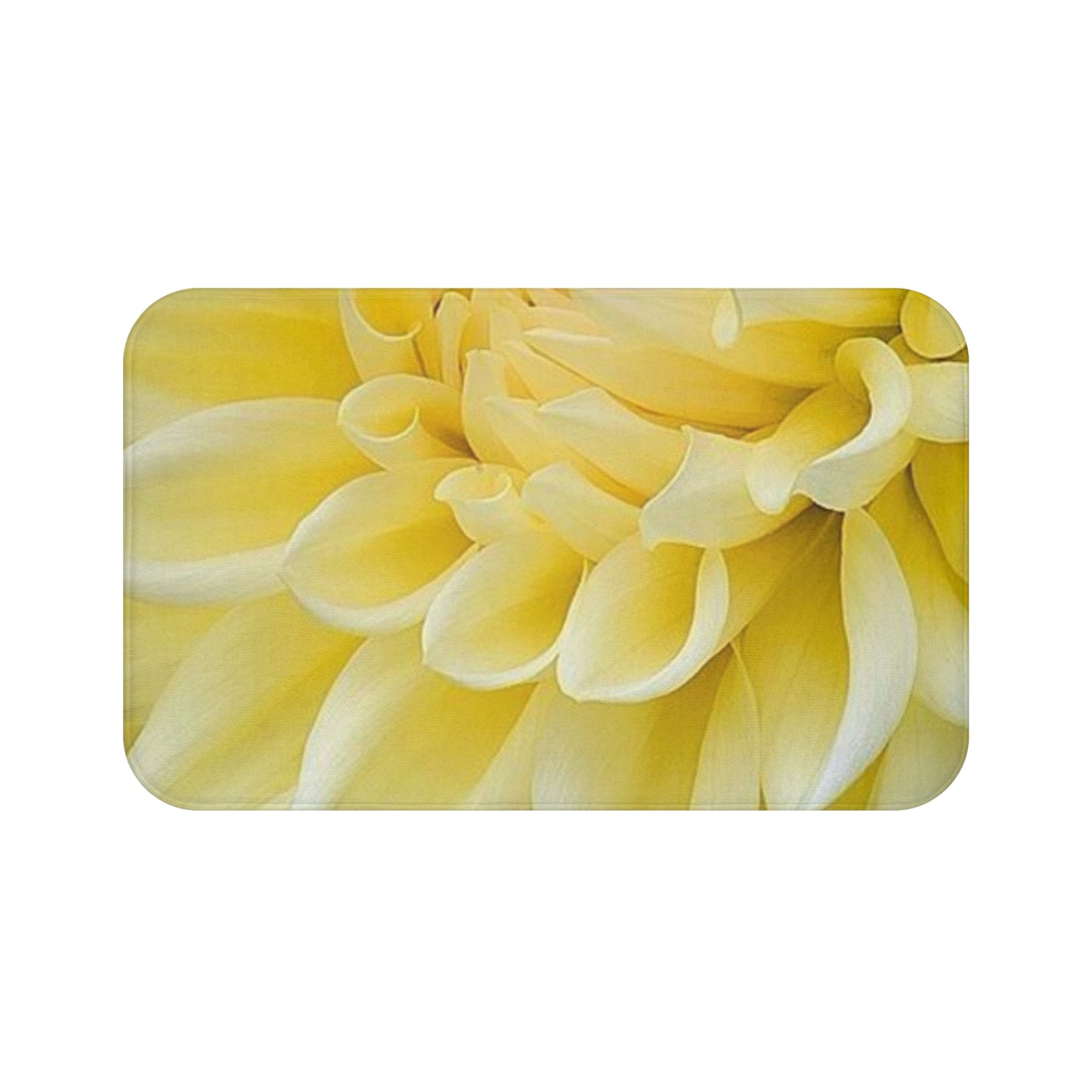 Yellow Dahlia Bath Mat