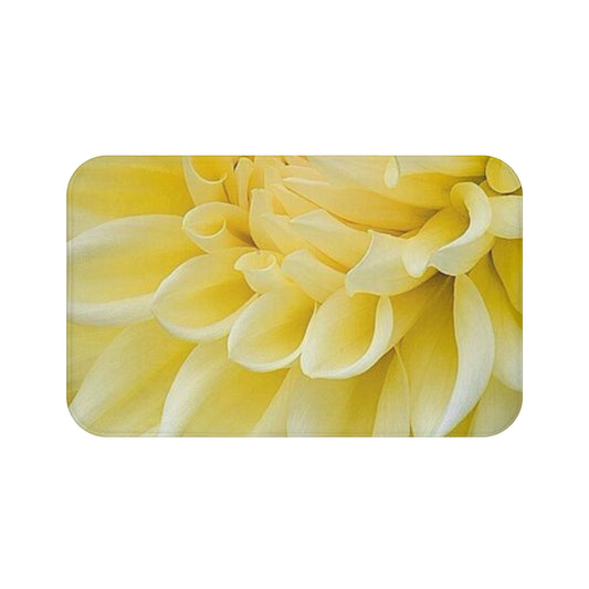 Yellow Dahlia Bath Mat