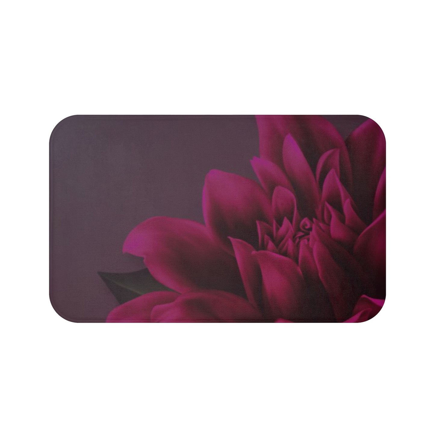 Magenta Dahlia Bath Mat