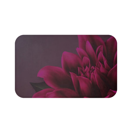 Magenta Dahlia Bath Mat