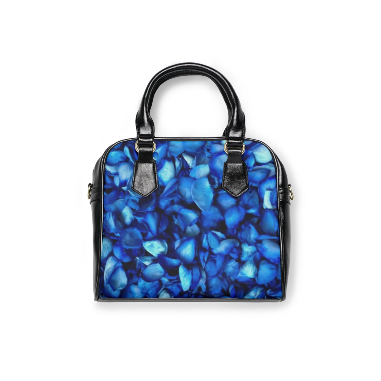 Blue Petals Shoulder Handbag